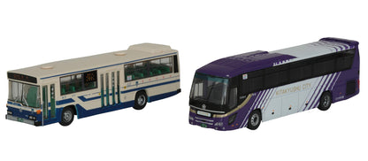 TOMYTEC The Bus Collection Kitakyushu City Transportation Bureau Municipal Bus 90Th Anniversary 2 Bus Set N Scale- Japan Figure Store - #1 Bring To You The Best Japanese Goods