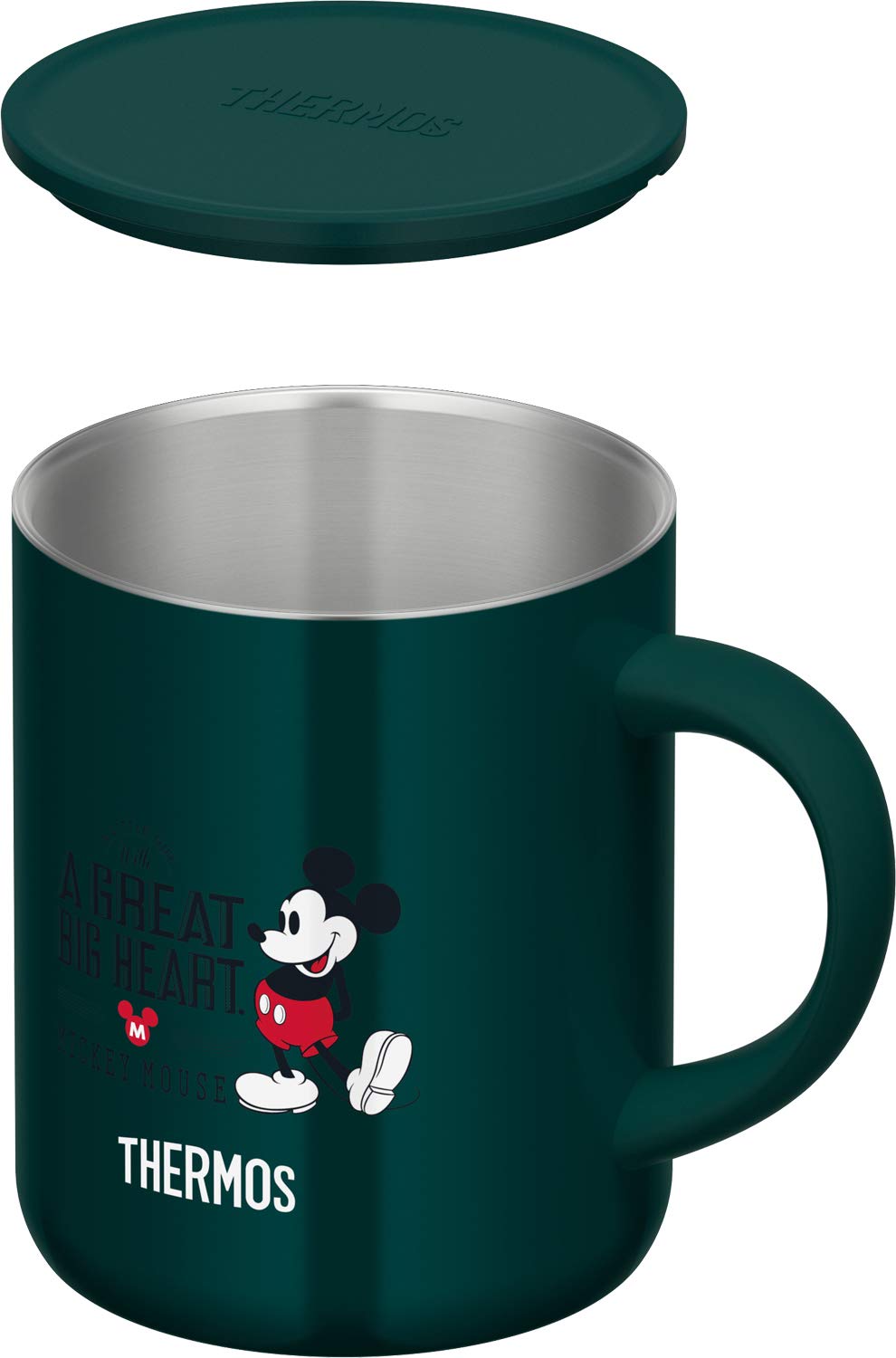 Thermos Vacuum Insulated Mug (Mickey Dark Green) 350ml - Japanese Insulated Mug- Japan Figure Store - #1 Bring To You The Best Japanese Goods