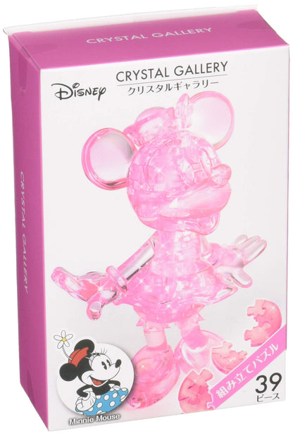 Hanayama Crystal Gallery 3D Puzzle Disney Minnie Mouse 39 Pieces Japanese 3D Puzzle Figure- Japan Figure Store - #1 Bring To You The Best Japanese Goods