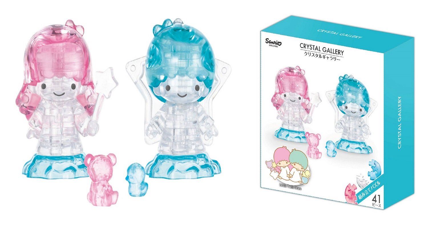 Hanayama Crystal Gallery 3D Puzzle Sanrio Little Twin Stars 41 Pieces Japanese 3D Puzzle Figure- Japan Figure Store - #1 Bring To You The Best Japanese Goods