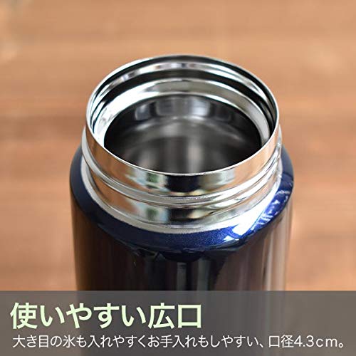 Tiger Mmj-A482-Aj Thermos Navy Stainless Mini Bottle 480ml - Japanese Insulated Bottles- Japan Figure Store - #1 Bring To You The Best Japanese Goods