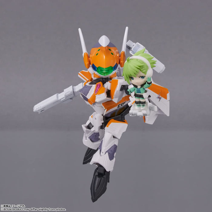 Bandai Tiny Session Vf-31E Siegfried Chuck Mustang Custom With Reina Prowler Macross Delta- Japan Figure Store - #1 Bring To You The Best Japanese Goods
