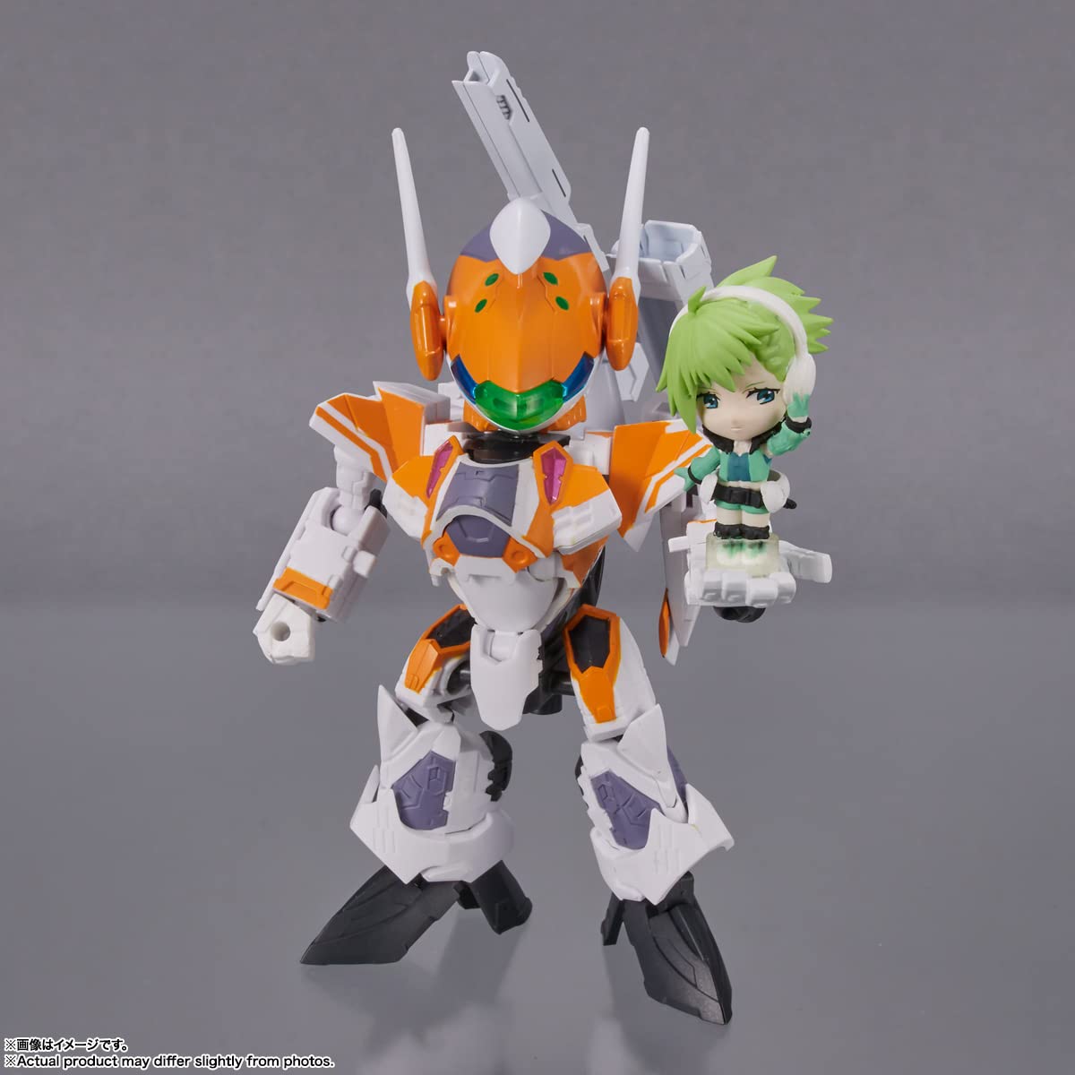 Bandai Tiny Session Vf-31E Siegfried Chuck Mustang Custom With Reina Prowler Macross Delta- Japan Figure Store - #1 Bring To You The Best Japanese Goods