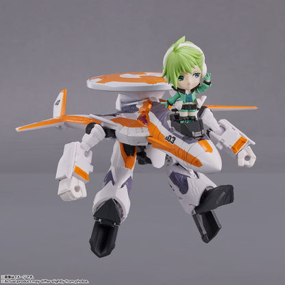Bandai Tiny Session Vf-31E Siegfried Chuck Mustang Custom With Reina Prowler Macross Delta- Japan Figure Store - #1 Bring To You The Best Japanese Goods