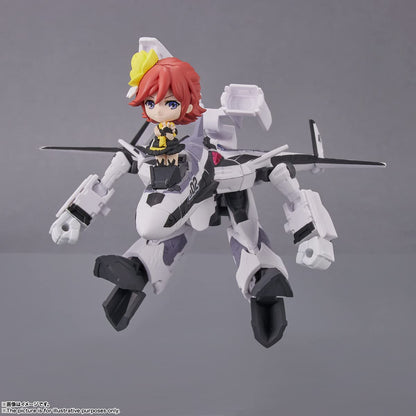 Tiny Session Macross Delta Vf-31F Siegfried (Messer Ierefelt Machine) With Kaname Buccaneer About 100Mm Pvc Abs Painted Movable Figure- Japan Figure Store - #1 Bring To You The Best Japanese Goods