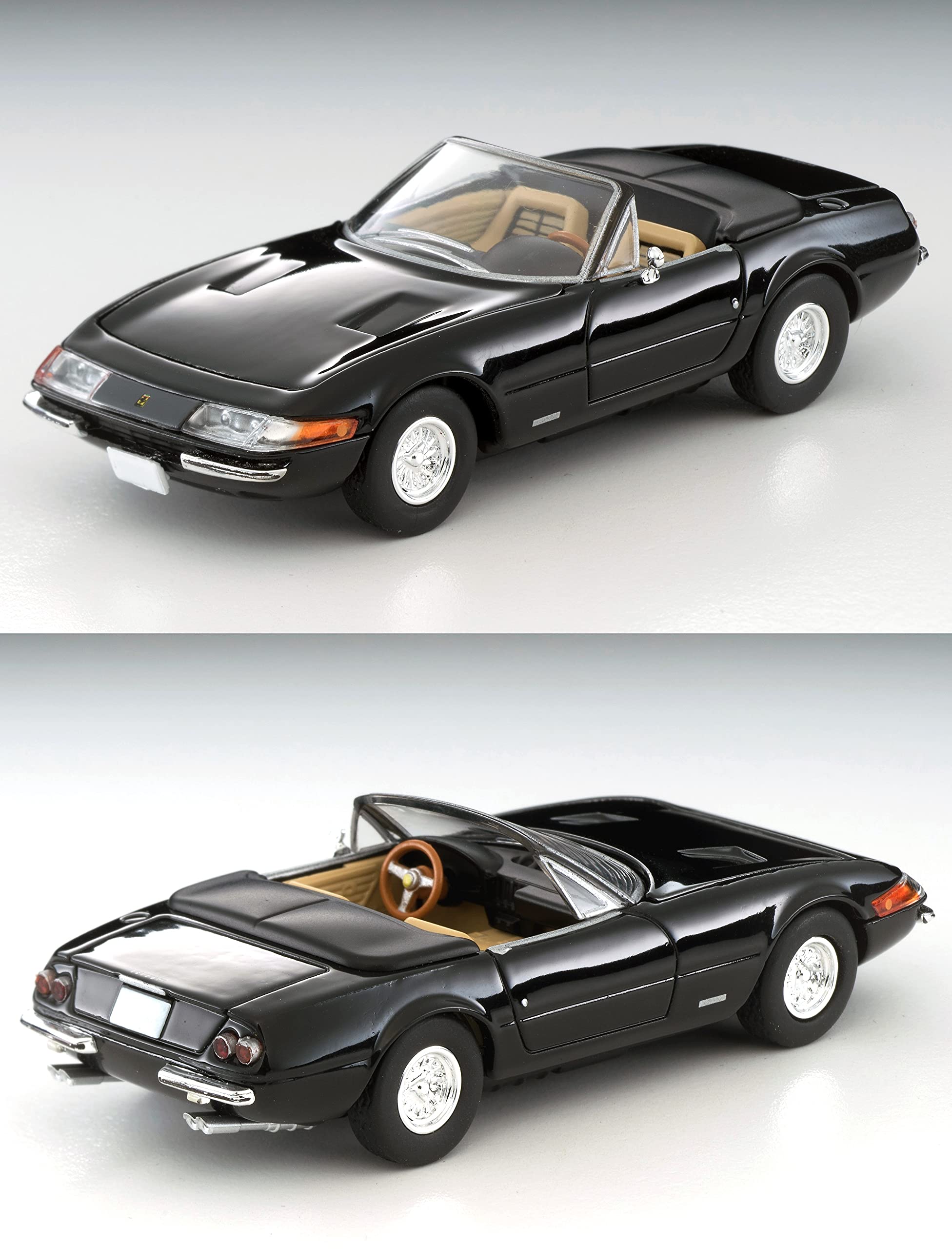 Tomytec Tomica Vintage Ferrari 365 GTS4 1/64 Scale Black Finished Product #302216- Japan Figure Store - #1 Bring To You The Best Japanese Goods