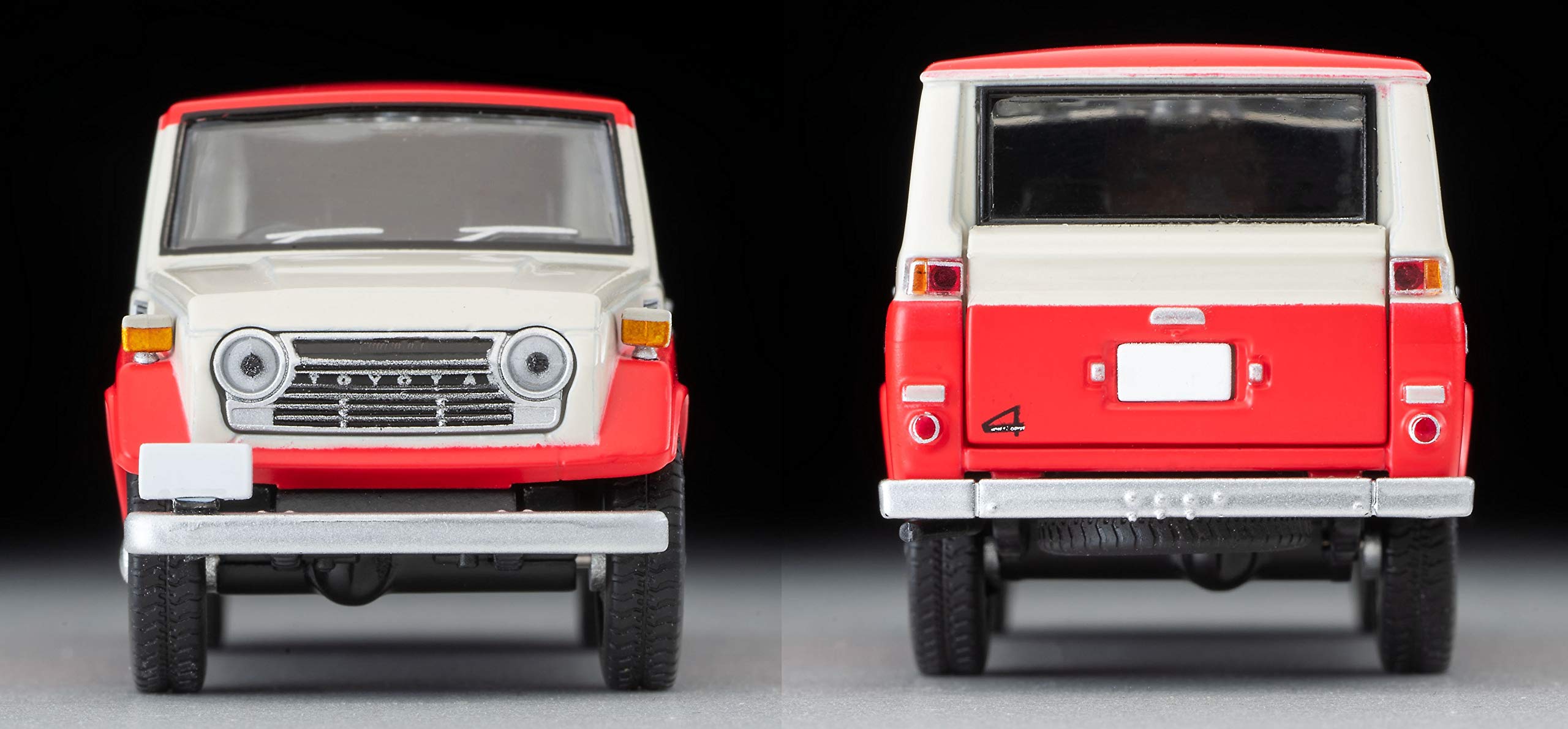Tomytec Lv-104C FJ56V Toyota Land Cruiser 1/64 White/Red 314912- Japan Figure Store - #1 Bring To You The Best Japanese Goods