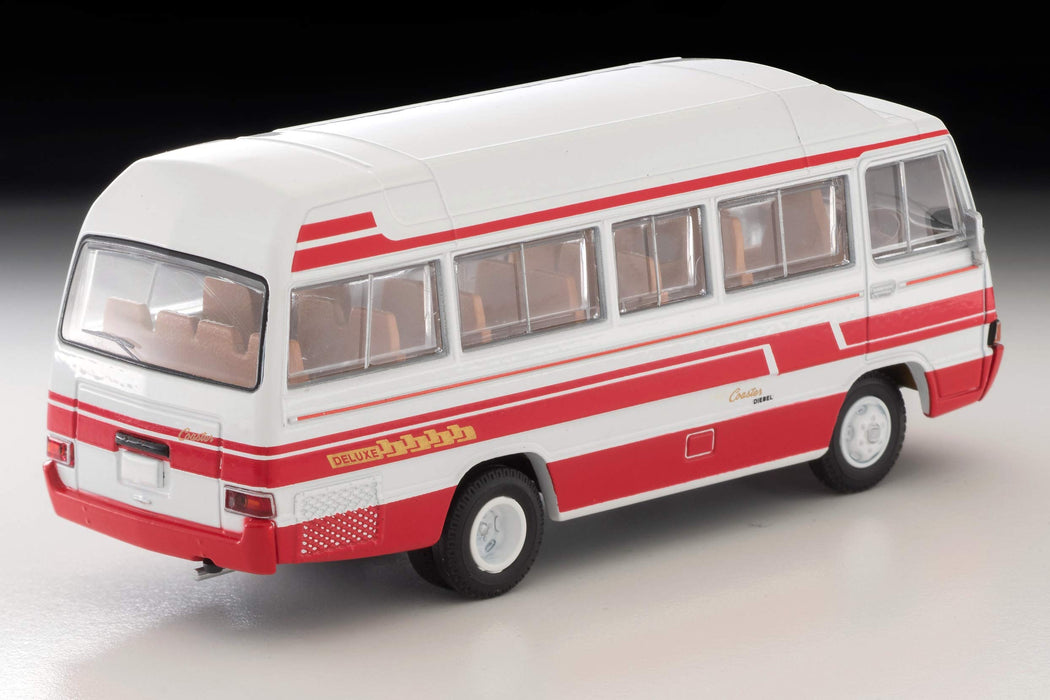 Tomytec Tomica Limited Vintage Deluxe Toyota Coaster High Roof 1/64 Scale Car White/Red- Japan Figure Store - #1 Bring To You The Best Japanese Goods