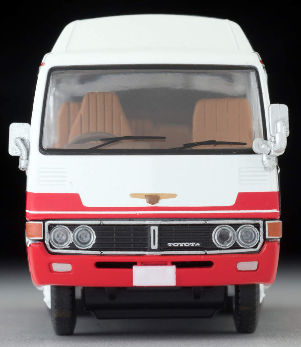 Tomytec Tomica Limited Vintage Deluxe Toyota Coaster High Roof 1/64 Scale Car White/Red- Japan Figure Store - #1 Bring To You The Best Japanese Goods