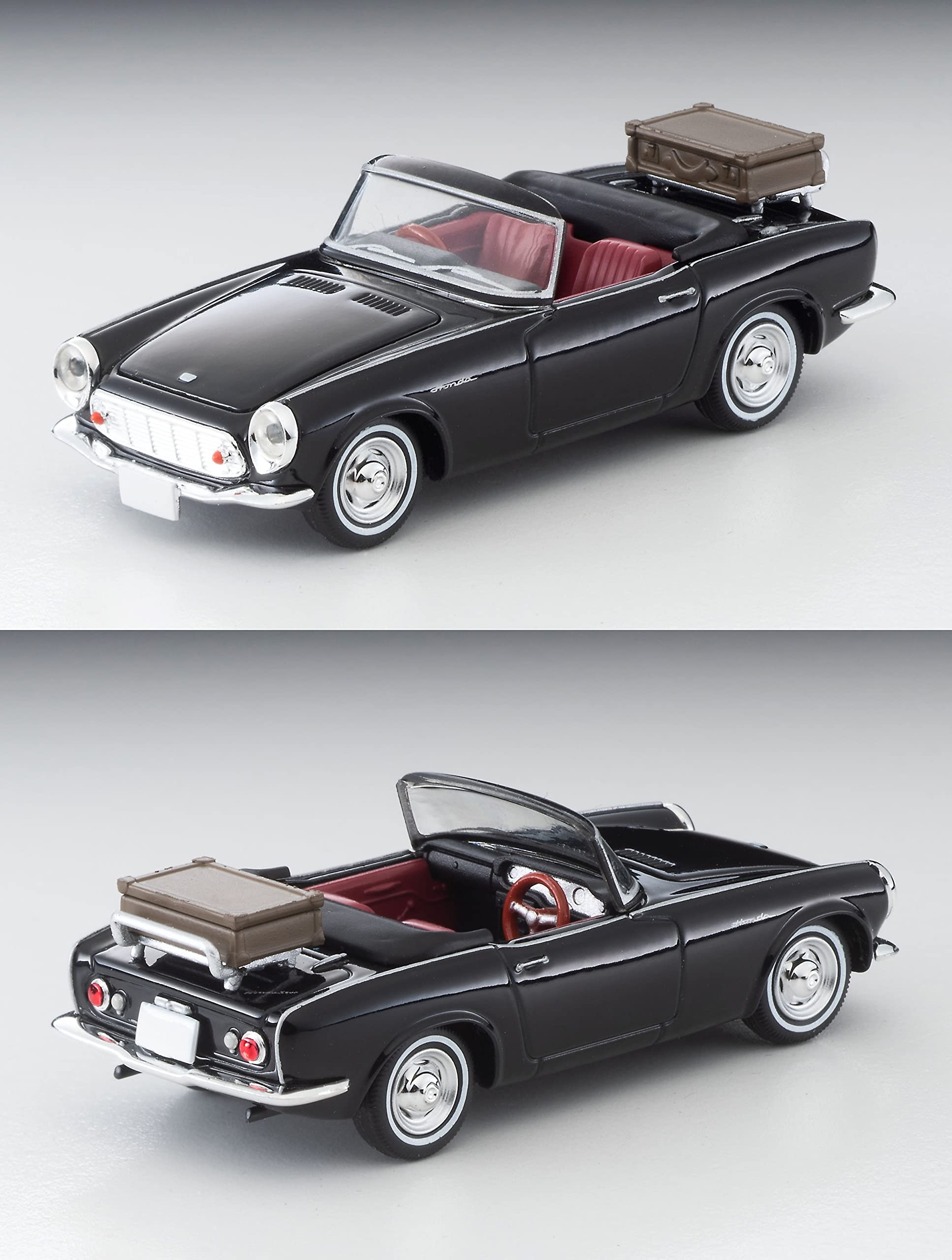 Tomytec Tomica Limited Vintage Black Honda S600 Open Top 1/64 Scale Finished Product- Japan Figure Store - #1 Bring To You The Best Japanese Goods