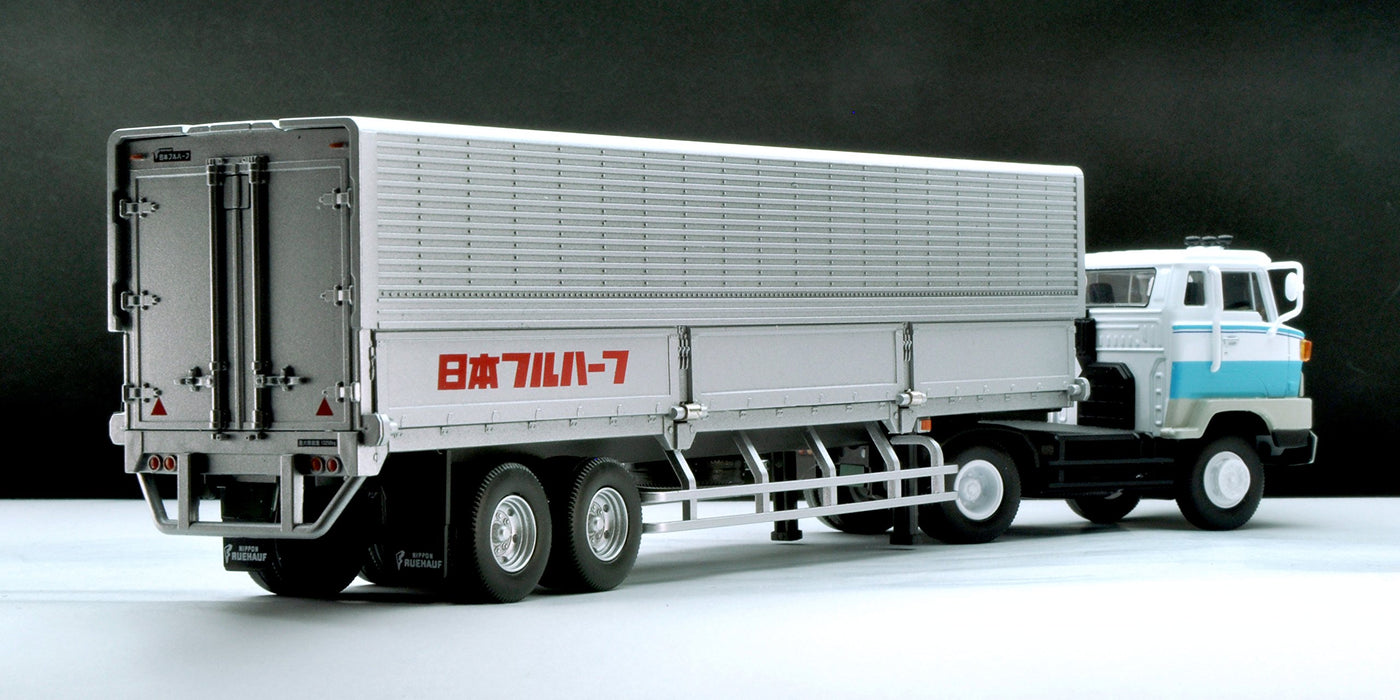 Tomytec Tomica Vintage Neo Hino He366 1/64 Wing Roof Trailer in White/Blue - Japan Edition- Japan Figure Store - #1 Bring To You The Best Japanese Goods