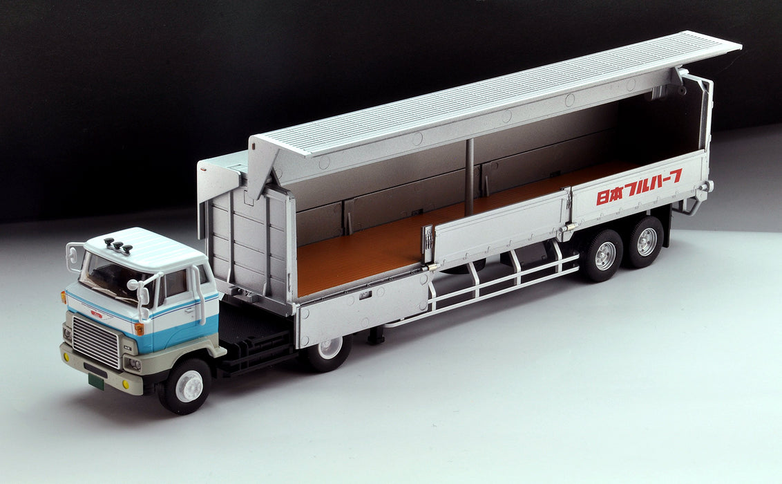 Tomytec Tomica Vintage Neo Hino He366 1/64 Wing Roof Trailer in White/Blue - Japan Edition- Japan Figure Store - #1 Bring To You The Best Japanese Goods