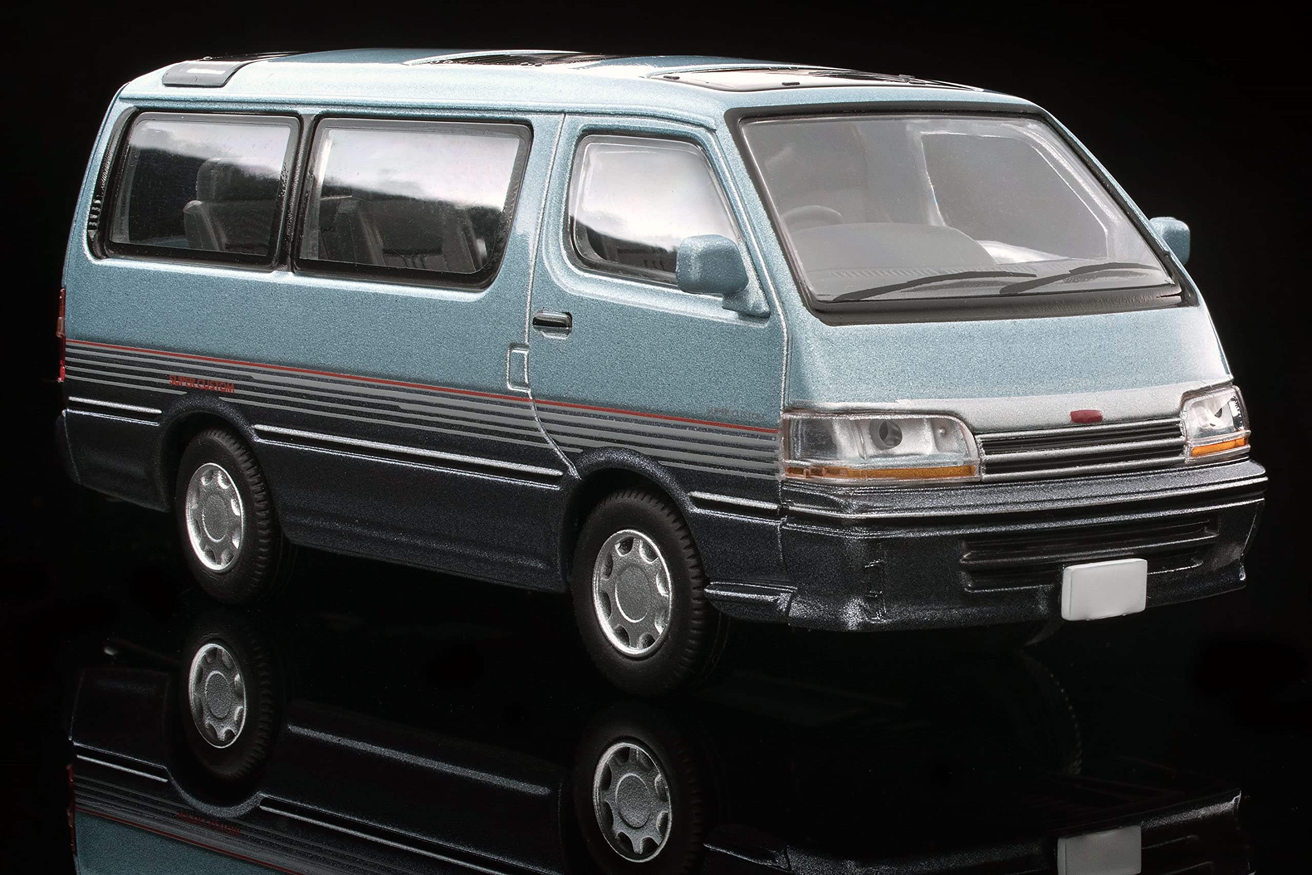 Tomytec Tomica Limited Vintage Neo 1/64 Toyota Hiace Wagon Super Custom Light Blue Navy 316916 Japan- Japan Figure Store - #1 Bring To You The Best Japanese Goods