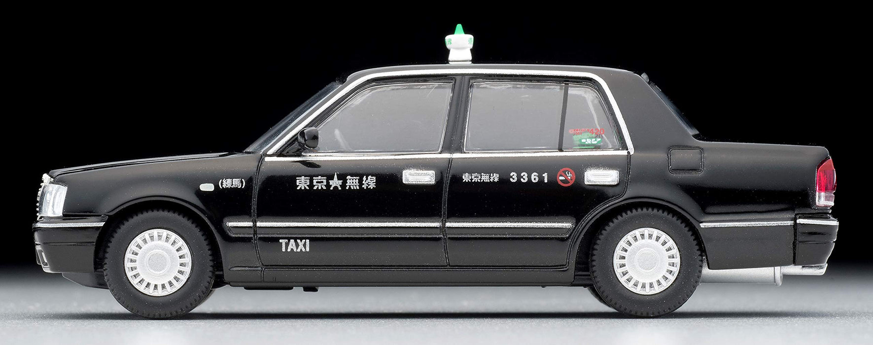 Tomytec Tokyo Radio Taxi - 1/64 Scale Toyota Crown Sedan Tomica Limited Vintage Neo Black Finish- Japan Figure Store - #1 Bring To You The Best Japanese Goods