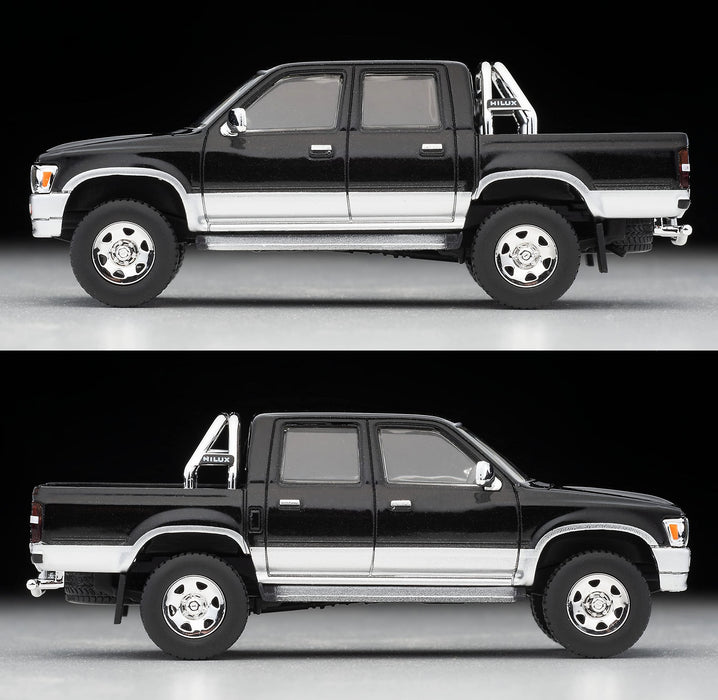 Tomytec 1/64 Toyota Hilux 1995 Double Cab SSR-X 4WD Pickup - Black/Silver- Japan Figure Store - #1 Bring To You The Best Japanese Goods