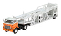 Tomytec Tomica 1/64 Lv-N89D Hino He 366 White/Orange Car Transporter Finished Model- Japan Figure Store - #1 Bring To You The Best Japanese Goods