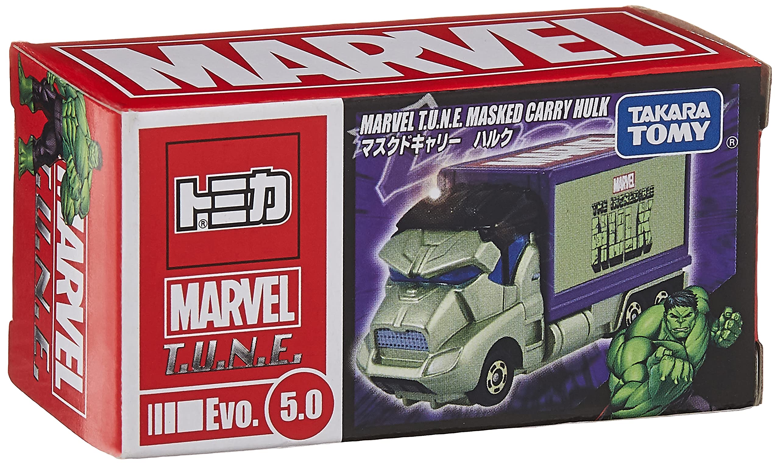 Takara Tomy Marvel Tune Tomica Evo.5.0 Masked Carry Hulk 973225 Marvel Car Toys- Japan Figure Store - #1 Bring To You The Best Japanese Goods