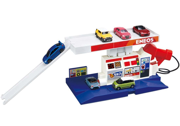 Takara Tomy Tomica World Job Experience Set Full of Sounds Gas Station Eneos (874379) Pvc Cars- Japan Figure Store - #1 Bring To You The Best Japanese Goods