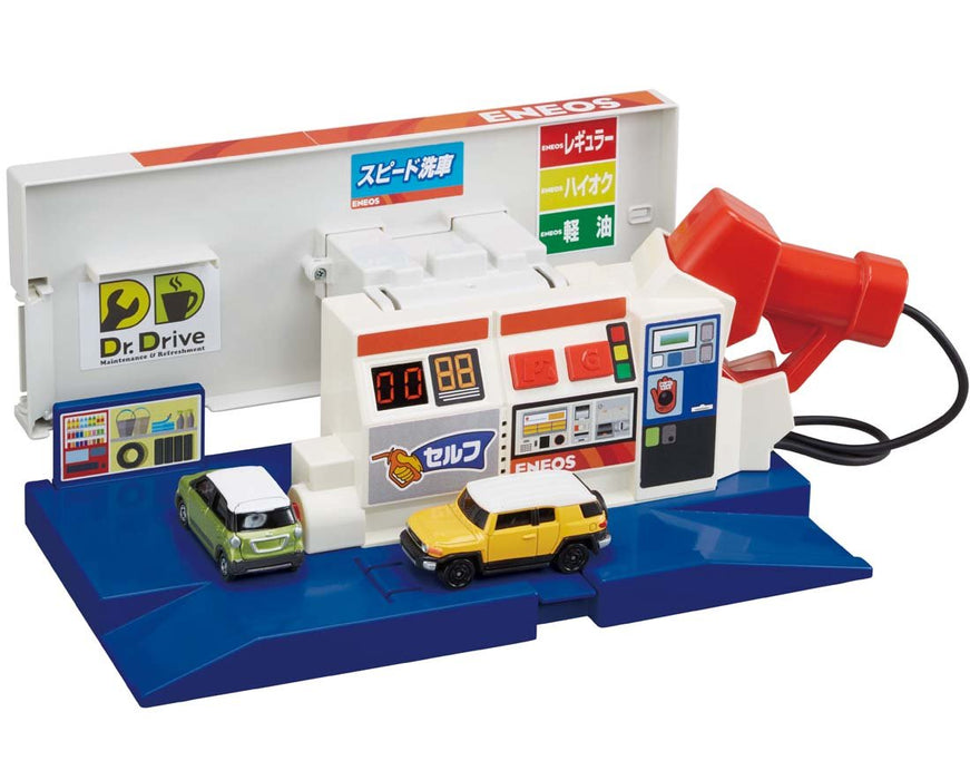 Takara Tomy Tomica World Job Experience Set Full of Sounds Gas Station Eneos (874379) Pvc Cars- Japan Figure Store - #1 Bring To You The Best Japanese Goods