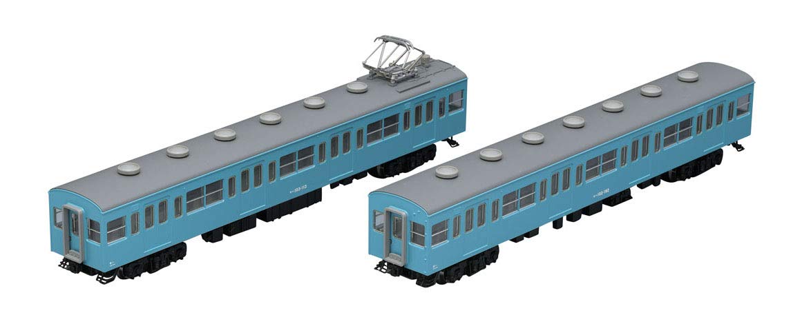 Tomytec Tomix N Gauge 103 Series Early Model 2 Cars Sky Blue Train Set 98400- Japan Figure Store - #1 Bring To You The Best Japanese Goods