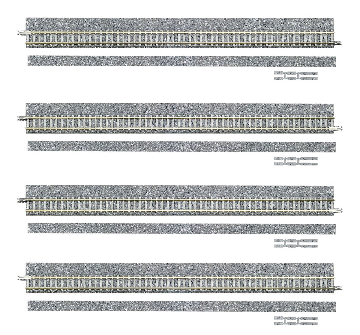 Tomytec Tomix N Gauge Wide Pc Rail S280-Wp Point Branching Set of 4- Japan Figure Store - #1 Bring To You The Best Japanese Goods