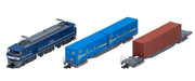 Tomytec Tomix N Gauge 3-Car EF210 Container Train Set 98394 Model Freight Rail- Japan Figure Store - #1 Bring To You The Best Japanese Goods