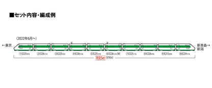Tomix 97954 Jr Series E2-1000 Tohoku/Joetsu Shinkansen J66 Configuration/Series 200 Color 10 Cars Set N Scale- Japan Figure Store - #1 Bring To You The Best Japanese Goods