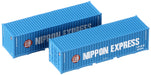 Tomytec Tomix U46A-30000 N Gauge 2 Pieces Blue Nippon Express Container 3161 Railway Model- Japan Figure Store - #1 Bring To You The Best Japanese Goods