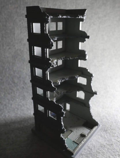 TOMYTEC Dcm02 Diocolle Combat Destroyed Building A 1/144 Scale Kit- Japan Figure Store - #1 Bring To You The Best Japanese Goods