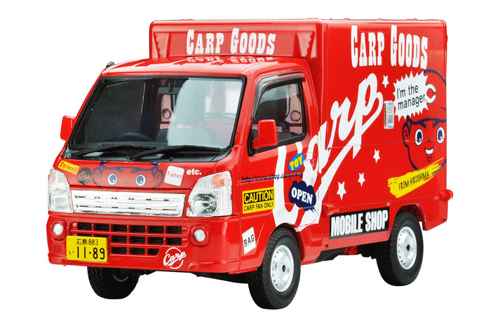 TOMYTEC Mc-009 Mss Mazda Scrum Hiroshima Carp Shopping Truck 1/35 Scale Plastic Model Kit- Japan Figure Store - #1 Bring To You The Best Japanese Goods