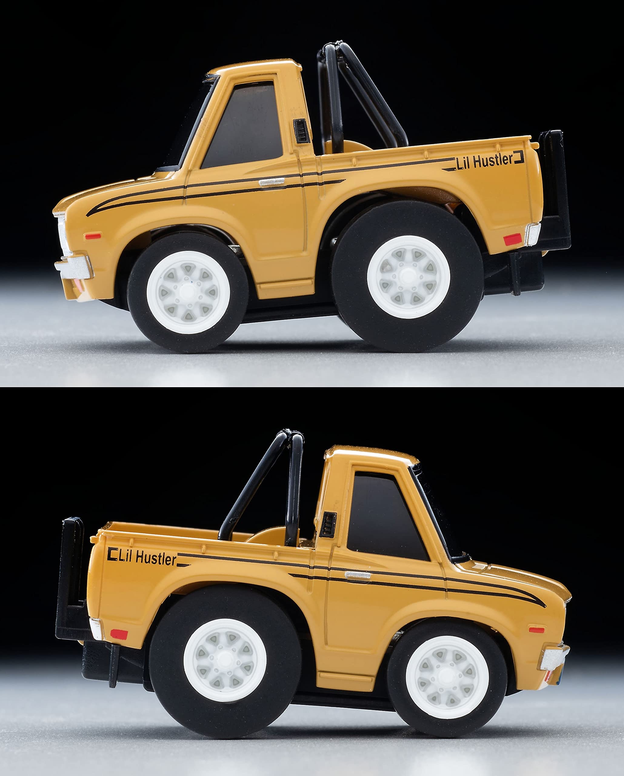 Tomytec Beige Datsun Truck with Surfboard - Compact Choro Q QS-03B Model- Japan Figure Store - #1 Bring To You The Best Japanese Goods