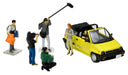 Tomytec Geocolle 64 1/64 TV Crew Abs Resin Dolls with Die-Cast Mini Car Set- Japan Figure Store - #1 Bring To You The Best Japanese Goods