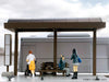 Tomytec Geocolle 64 Car Snap 05A Bus Stop Set with PVC Dolls - Completed Product 312369- Japan Figure Store - #1 Bring To You The Best Japanese Goods