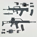 TOMYTEC Diocom Weapons Dcml01 Assault Rifle Set A Plastic Model- Japan Figure Store - #1 Bring To You The Best Japanese Goods