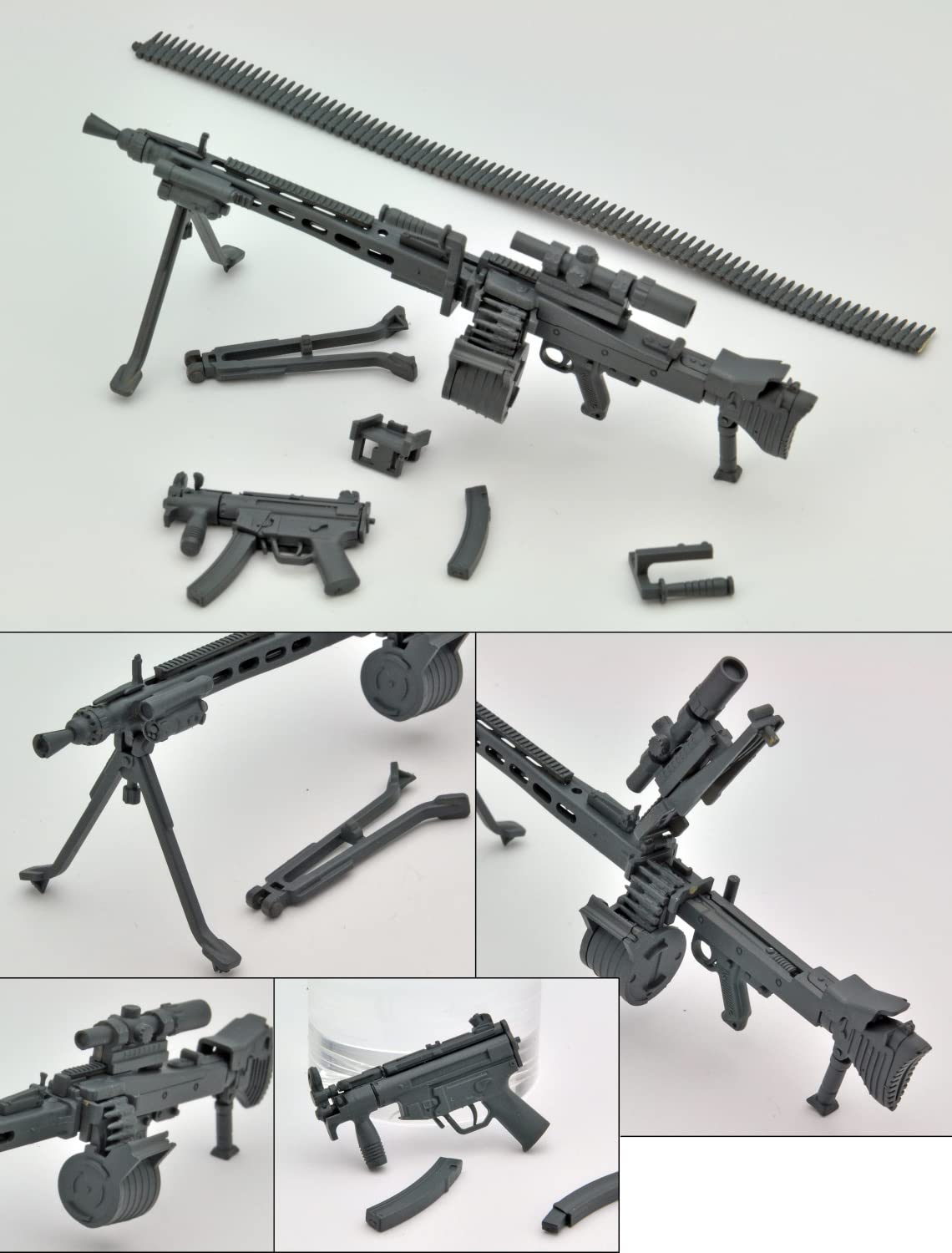 TOMYTEC Diocom Weapons Dcml02 Machine Gun Set A Plastic Model- Japan Figure Store - #1 Bring To You The Best Japanese Goods