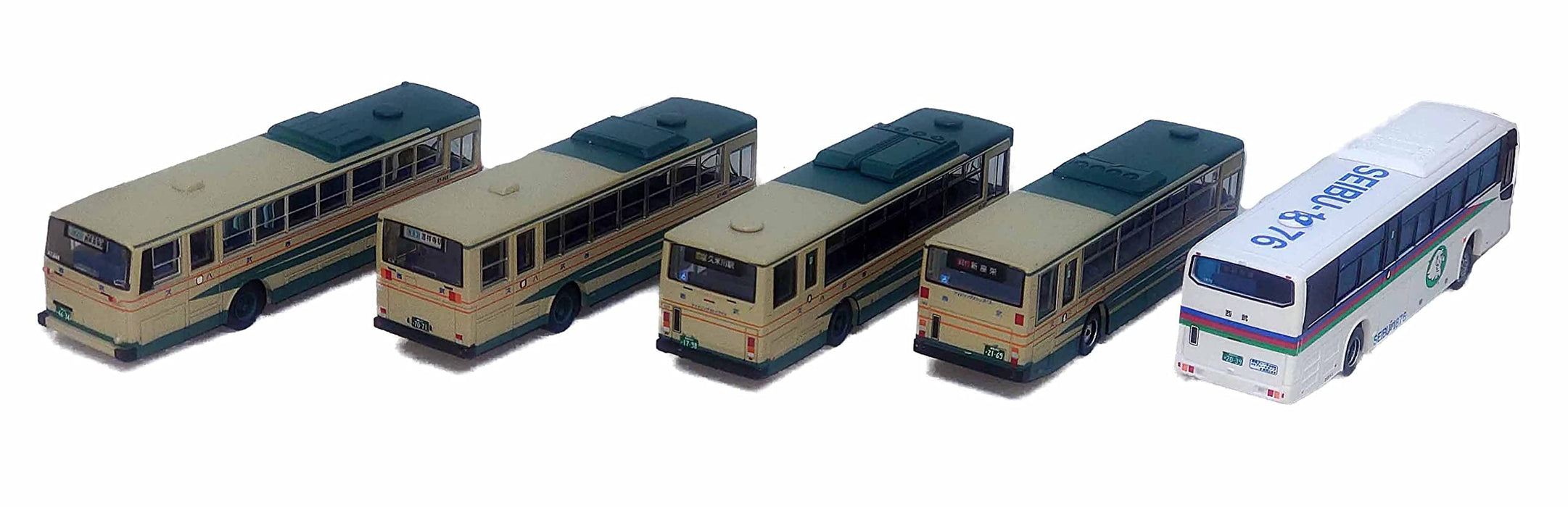 Tomytec The Bus Collection - Original Seibu Bus Set of 5- Japan Figure Store - #1 Bring To You The Best Japanese Goods