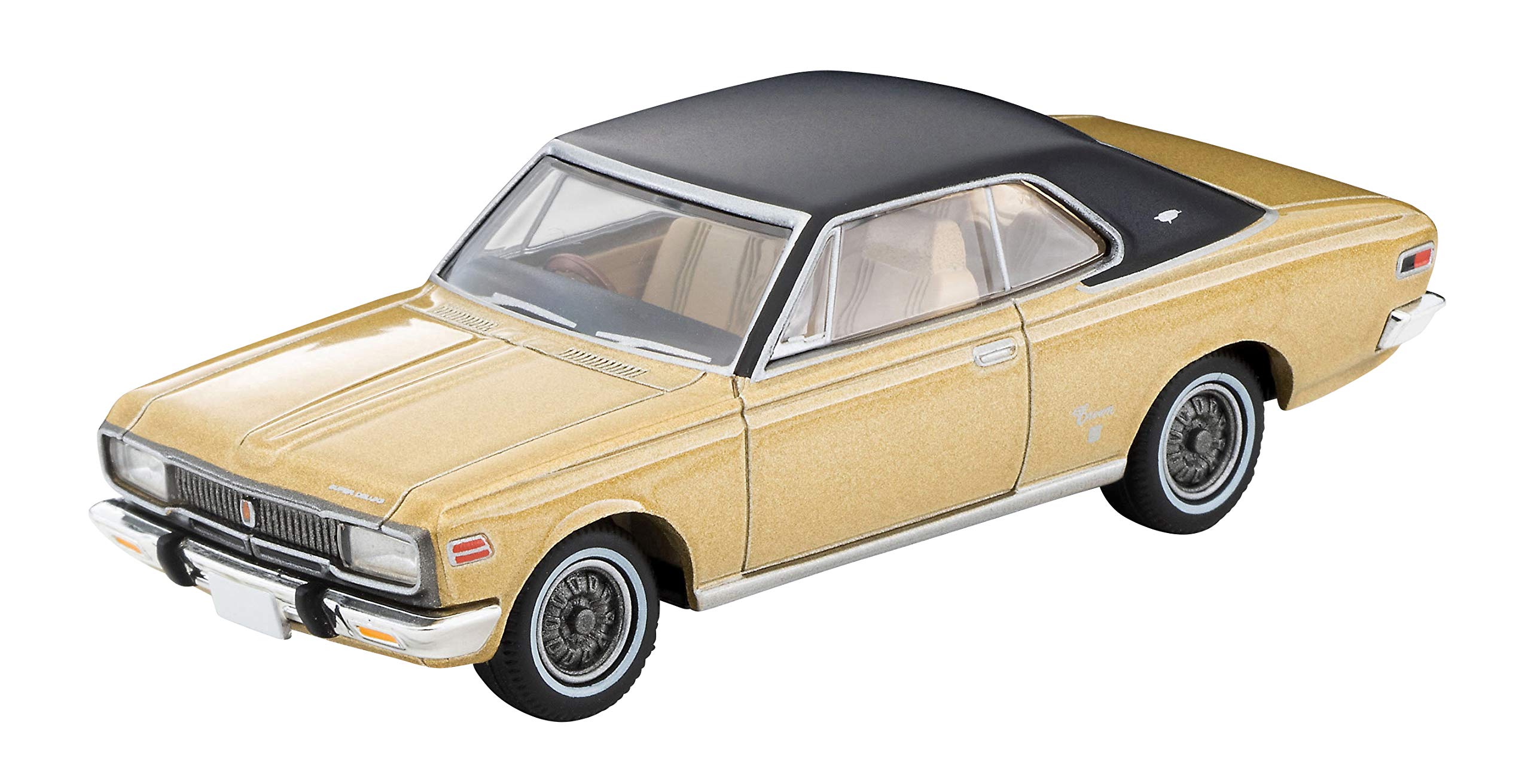Tomytec LV-192b Tomica Limited Vintage 1/64 Toyopet Crown Hardtop Super Deluxe 70 Year Gold / Black- Japan Figure Store - #1 Bring To You The Best Japanese Goods