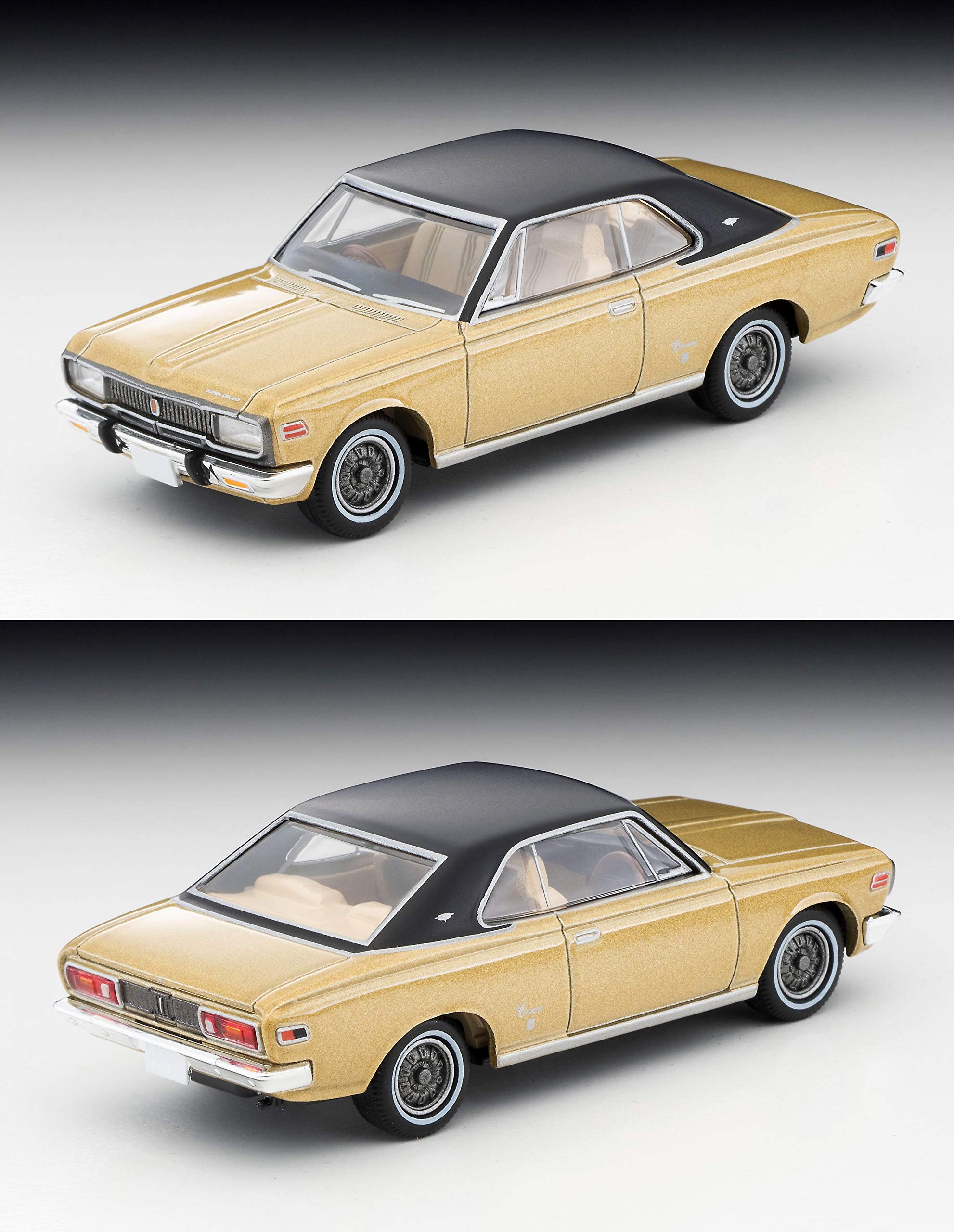 Tomytec LV-192b Tomica Limited Vintage 1/64 Toyopet Crown Hardtop Super Deluxe 70 Year Gold / Black- Japan Figure Store - #1 Bring To You The Best Japanese Goods