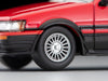 Tomytec 1/64 Lv-N304A Toyota Corolla Levin 2-Door Gt-Apex 85 Red/Black Finish- Japan Figure Store - #1 Bring To You The Best Japanese Goods