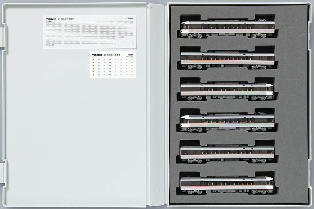 Tomytec 373 Series 6-Car Limited Express Train Set N Gauge Railway Model 98666- Japan Figure Store - #1 Bring To You The Best Japanese Goods