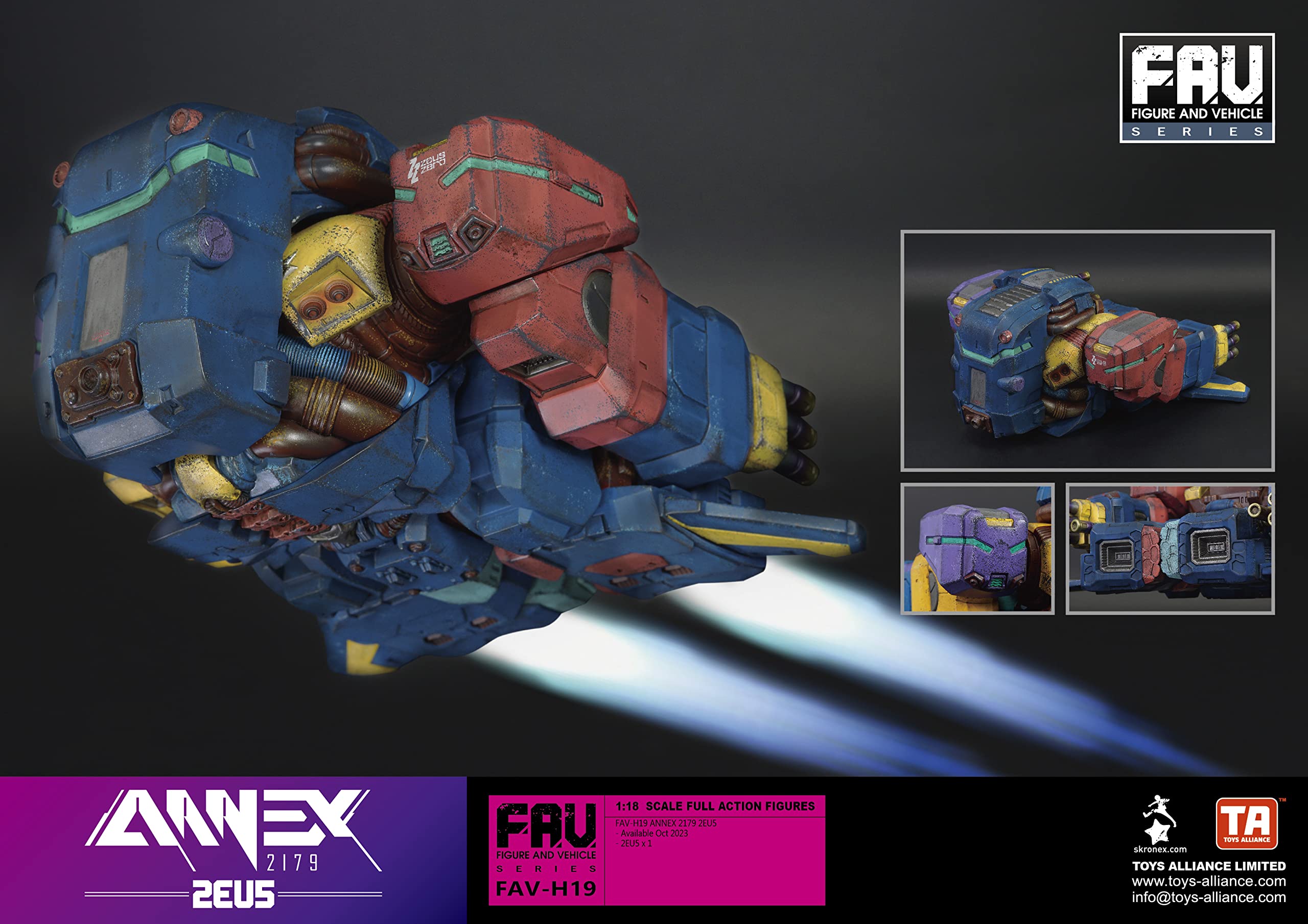 Toys Alliance Japan [Acid Rain] Fav H19 2Eu5 1/18 Scale Abs Action Figure- Japan Figure Store - #1 Bring To You The Best Japanese Goods