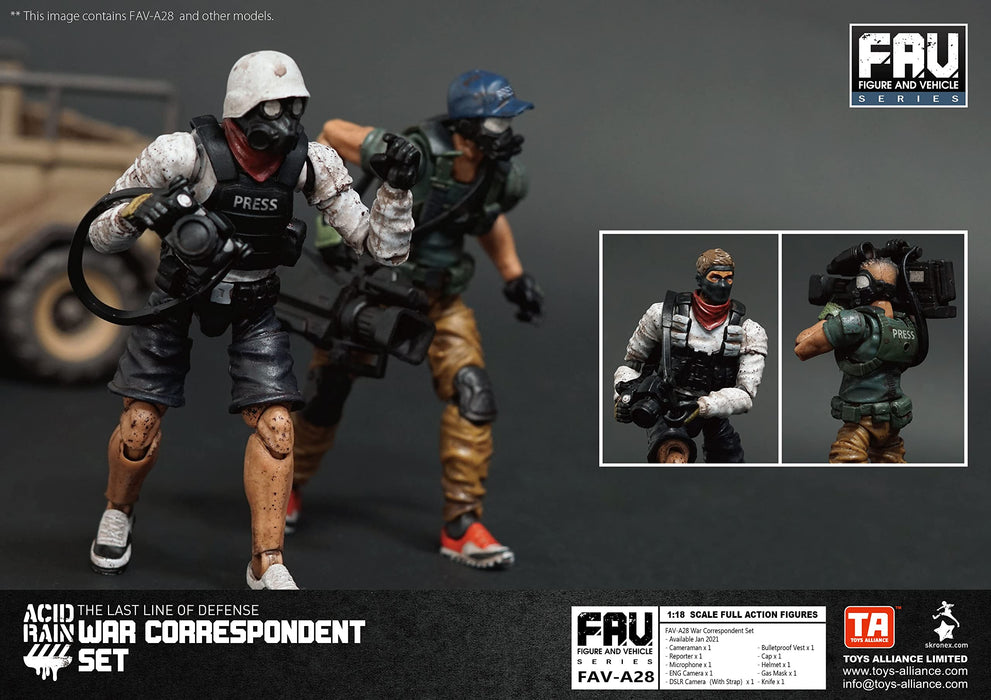 Toys Alliance Japan Acid Rain Fav A28 War Reporter 1/18 Scale Figure- Japan Figure Store - #1 Bring To You The Best Japanese Goods