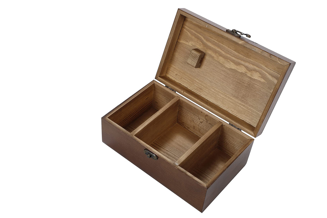 Tozo Factory Wooden Antique Storage Box Japan Handicraft Supplies Sewing Box- Japan Figure Store - #1 Bring To You The Best Japanese Goods