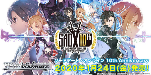Bushiroad Sword Art Online 10th Anniversary Weiss Schwarz Trading Card Game Booster Box- Japan Figure Store - #1 Bring To You The Best Japanese Goods