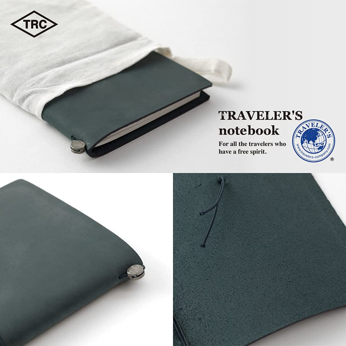 MIDORI Traveler’S Notebook Starter Kit Blue Regular Size - Japan Figure Store - #1 Bring To You The Best Japanese Goods