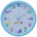 Tsujisel Sanrio Wall Clock Blue Icon Wall Clock Analog Quiet Continuous Second Hand Man 2926204- Japan Figure Store - #1 Bring To You The Best Japanese Goods