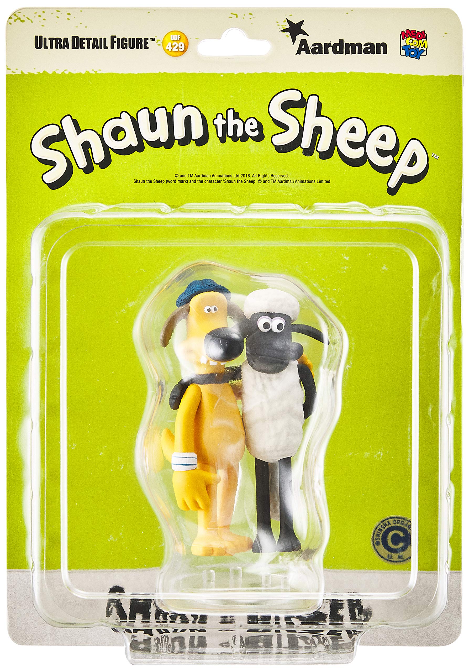 MEDICOM Udf-429 Ultra Detail Figure Aardman Series 2 Shaun & Bitzer- Japan Figure Store - #1 Bring To You The Best Japanese Goods