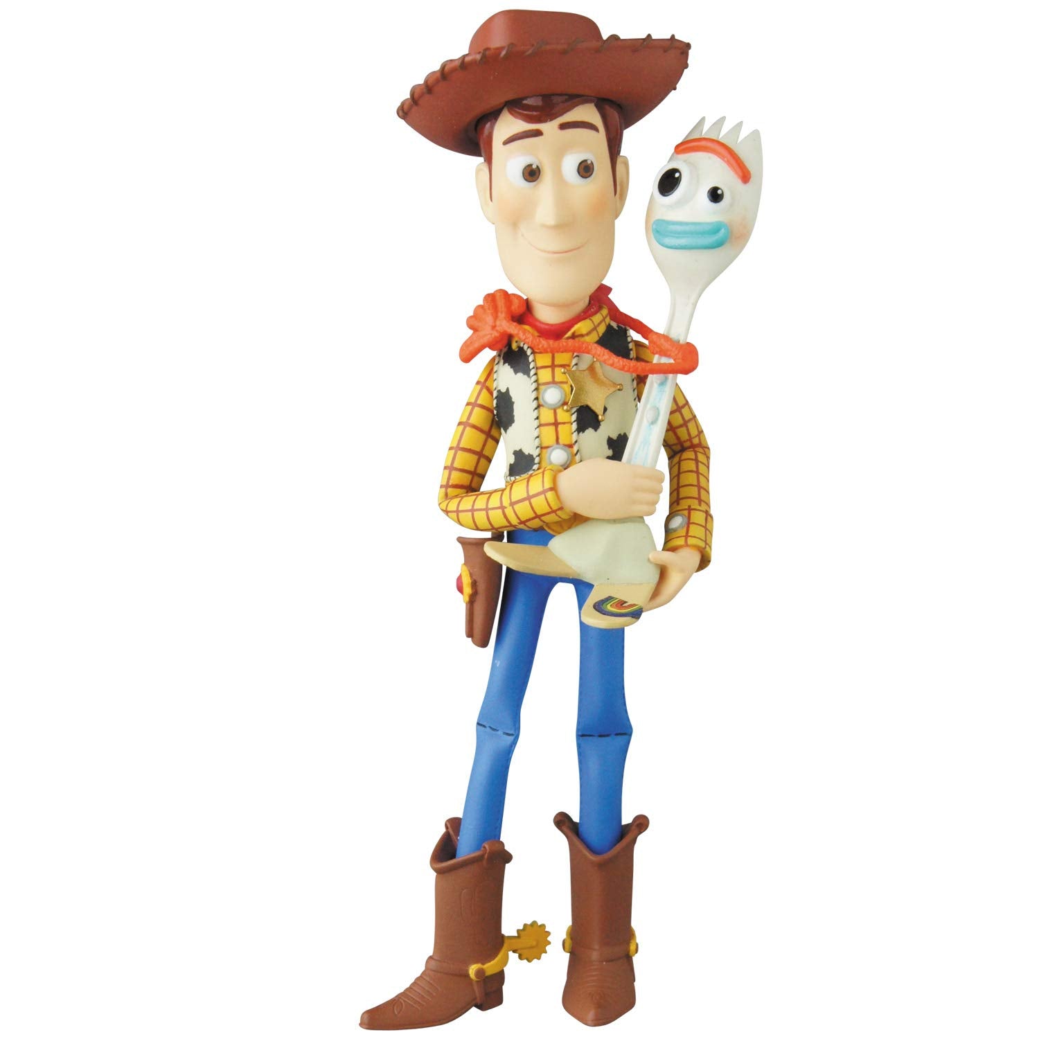 Udf Ultra Detail Figure No.500 Toy Story 4 Woody Forky Height Approx 120Mm Painted Complete Figure- Japan Figure Store - #1 Bring To You The Best Japanese Goods