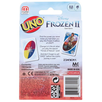 Mattel Uno Frozen 2 Game with Special Force of Nature Rule Card Gkd76- Japan Figure Store - #1 Bring To You The Best Japanese Goods