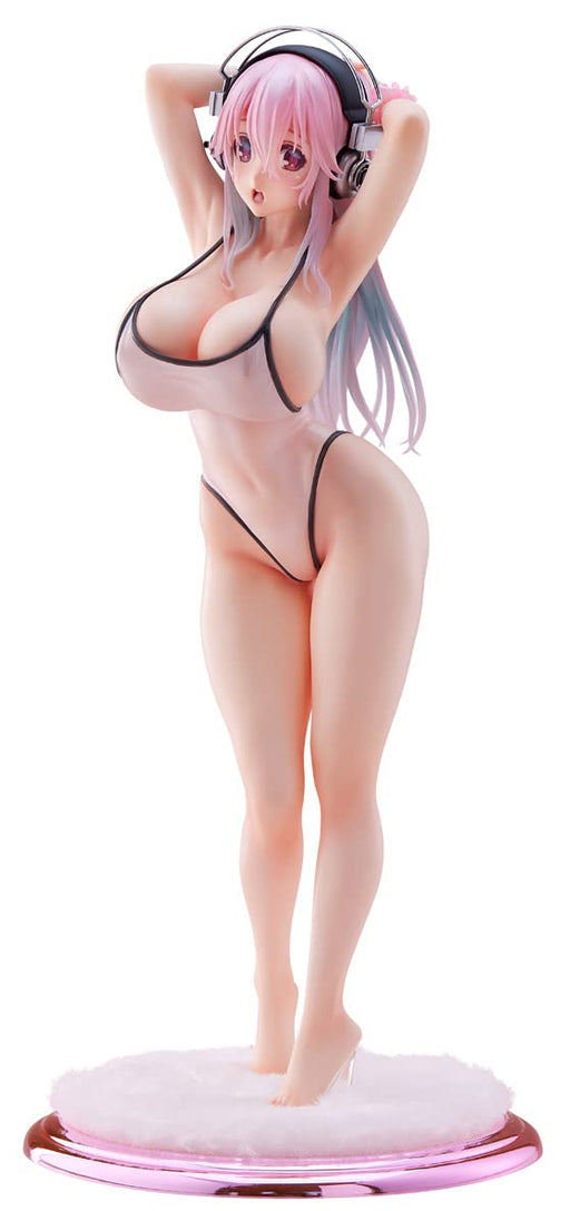 Wave Japan Super Sonico White Swimsuit 1/7 Scale Pvc Figure - Dt184- Japan Figure Store - #1 Bring To You The Best Japanese Goods